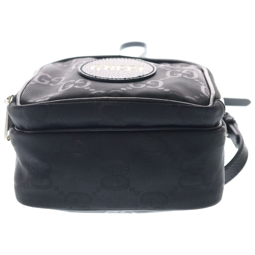 Gucci Off the Grid Logo Leather Patch 2-Way Bag Silver Black — view 4