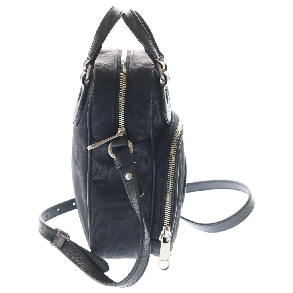 Gucci Off the Grid Logo Leather Patch 2-Way Bag Silver Black — view 3