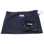 Prada Ri Nylon Triangle Logo Rhinestone Bucket Bag 2-Way Black Silver — view 8