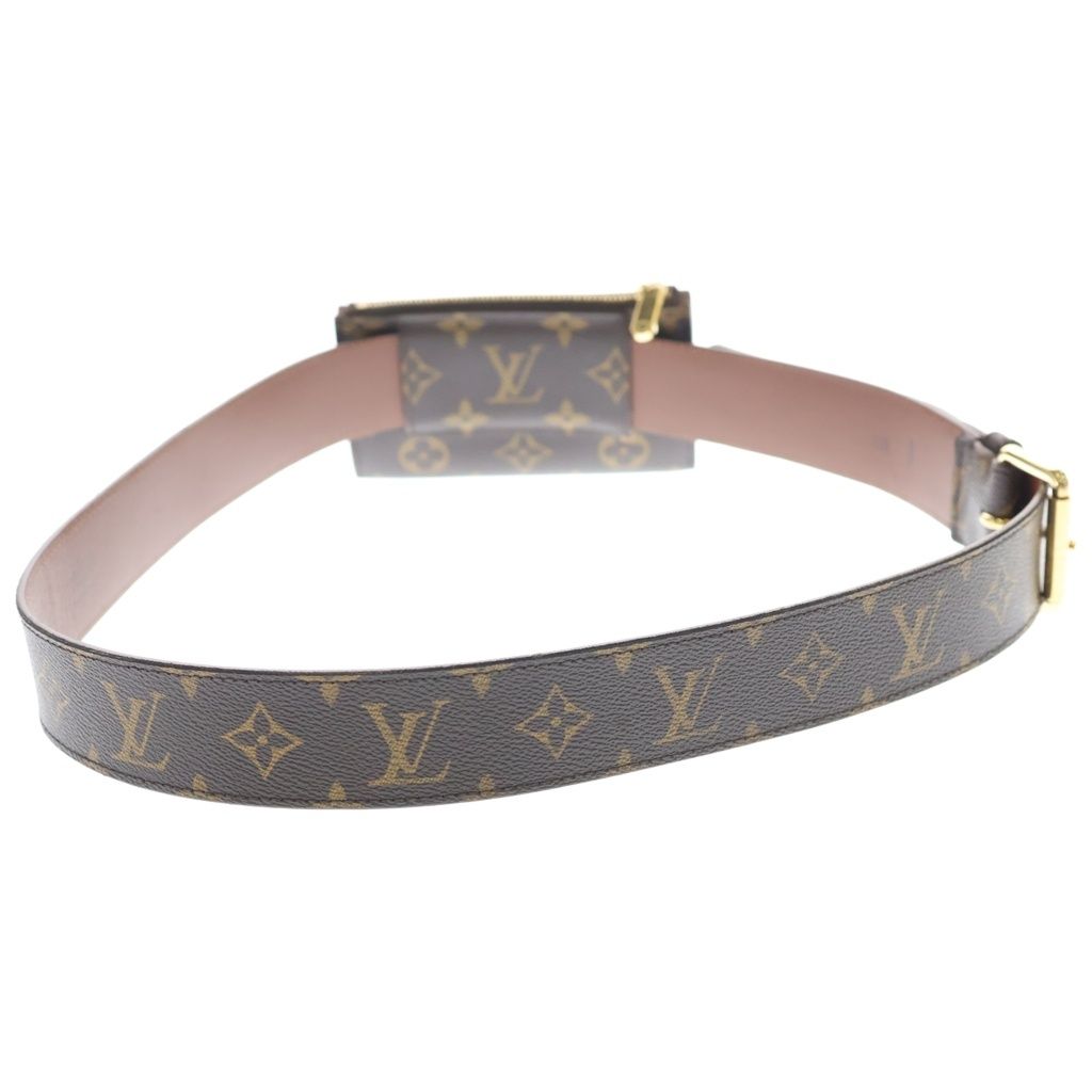 Louis Vuitton Monogram Ceinture Pochette Duo Waist Bag Brown — view 3
