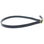 Saint Laurent Paris Cassandra Logo Motif Leather Gold Belt Black — view 3