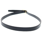 Saint Laurent Paris Cassandra Logo Motif Leather Gold Belt Black — view 2