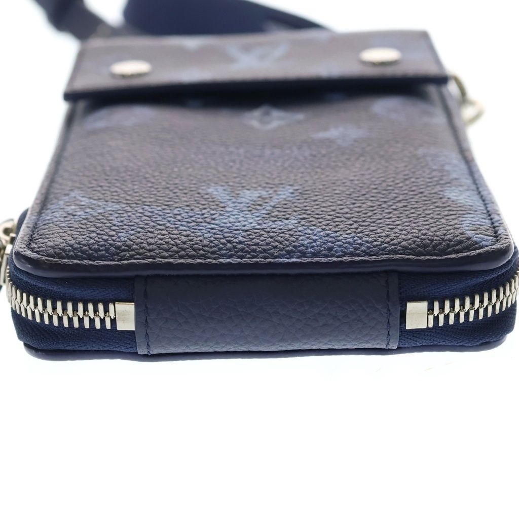 Louis Vuitton Monogram Water Color Canvas Phone Case Pouch Navy Blue — view 4