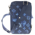 Louis Vuitton Monogram Water Color Canvas Phone Case Pouch Navy Blue — view 2