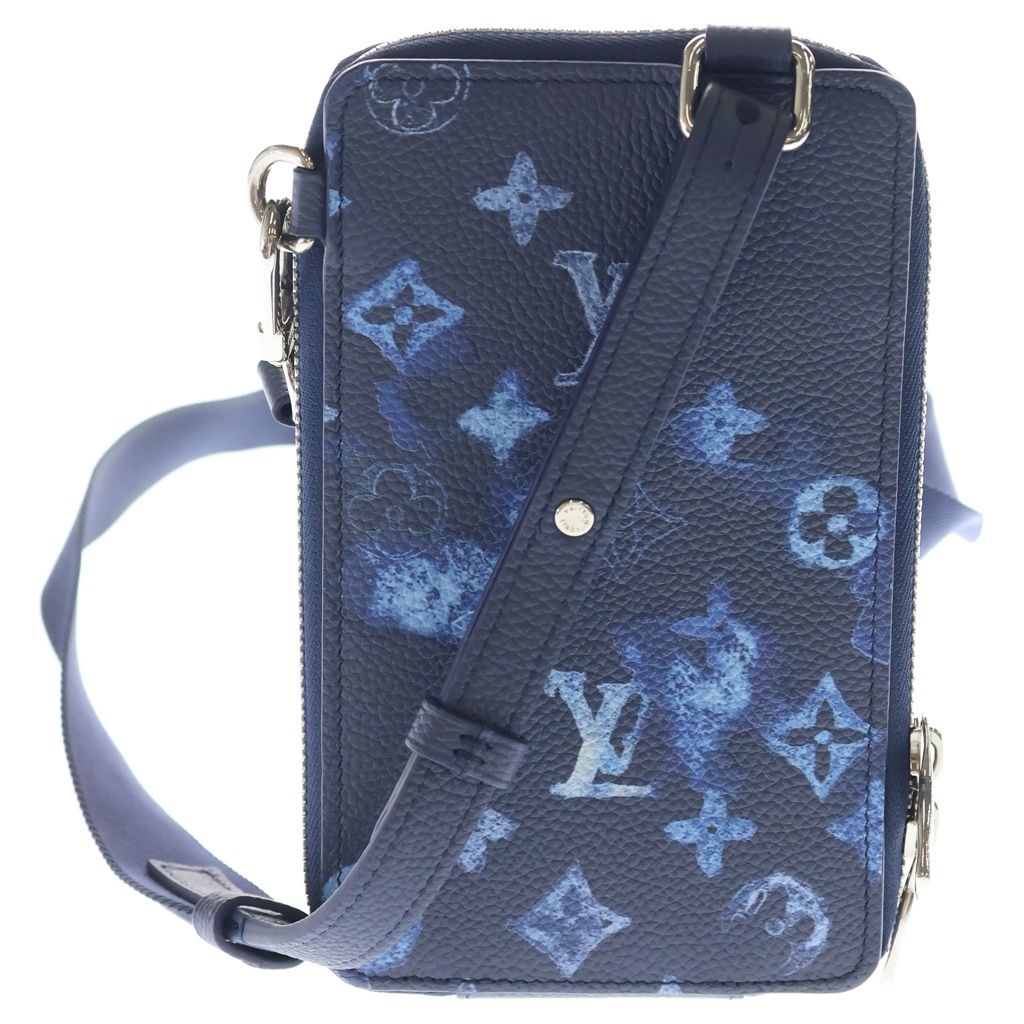Louis Vuitton Monogram Water Color Canvas Phone Case Pouch Navy Blue — view 2