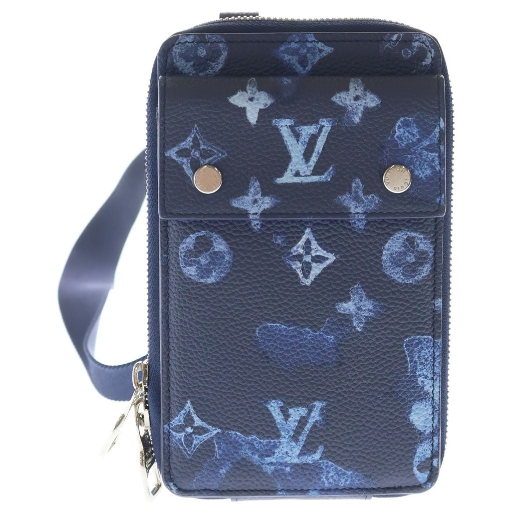 Louis Vuitton Monogram Water Color Canvas Phone Case Pouch Navy Blue