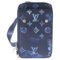 Louis Vuitton Monogram Water Color Canvas Phone Case Pouch Navy Blue