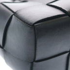 Bottega Veneta Maxi Intrecciato Cassette Mini Bucket Shoulder Bag Leather Black — view 5