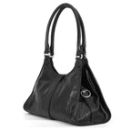 Prada Shoulder Bag Hobo Leather Logo Black — view 2