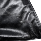 Prada Shoulder Bag Hobo Leather Logo Black — view 7