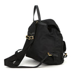 Prada Backpack Nylon Flower Triangle Logo Black — view 2