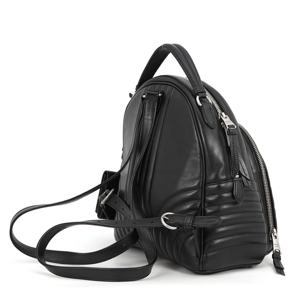 Prada Backpack Diagram Logo Black — view 2