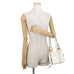 Prada D'ancre Top Handle Mini Dangle Leather Shoulder Bag White — view 4