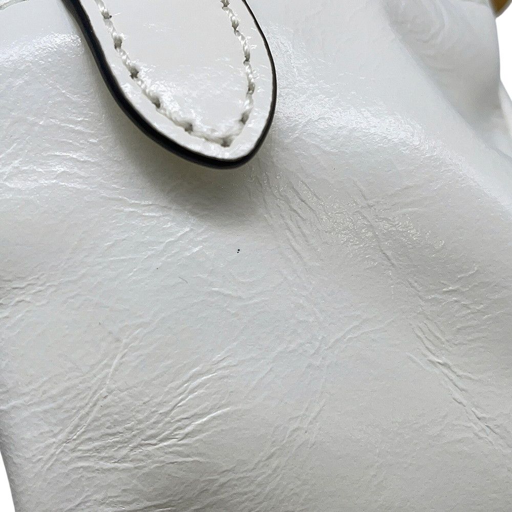 Prada D'ancre Top Handle Mini Dangle Leather Shoulder Bag White — view 7