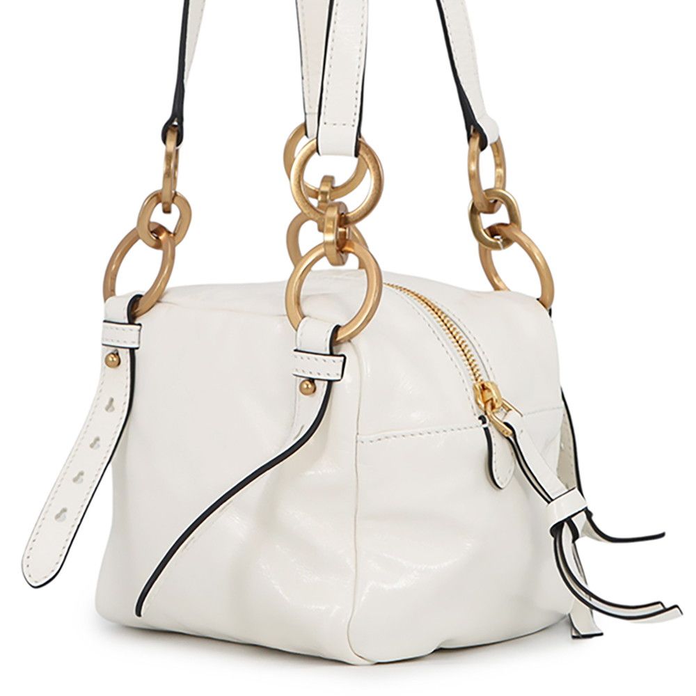 Prada D'ancre Top Handle Mini Dangle Leather Shoulder Bag White — view 2
