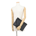 Louis Vuitton Clutch Monogram Eclipse Pochette Toe Go Black — view 4