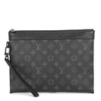 Louis Vuitton Clutch Monogram Eclipse Pochette Toe Go Black