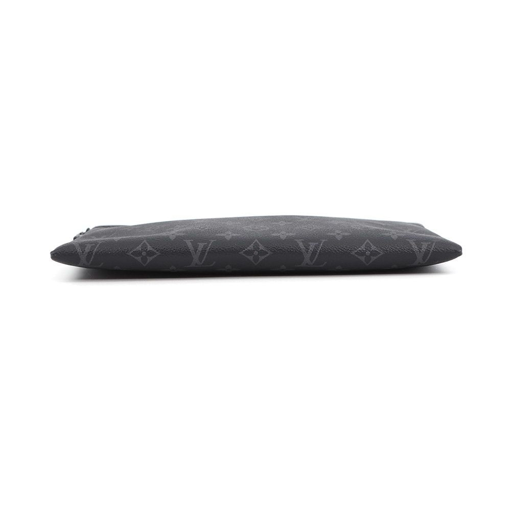Louis Vuitton Clutch Monogram Eclipse Pochette Toe Go Black — view 3