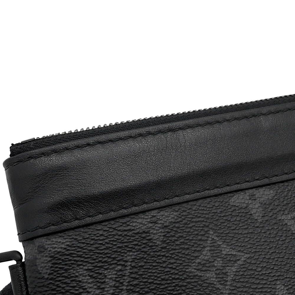 Louis Vuitton Clutch Monogram Eclipse Pochette Toe Go Black — view 6
