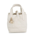 Dior Handbag Macro Cannage Toujour Vertical Tote Nano White — view 2