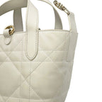 Dior Handbag Macro Cannage Toujour Vertical Tote Nano White — view 9