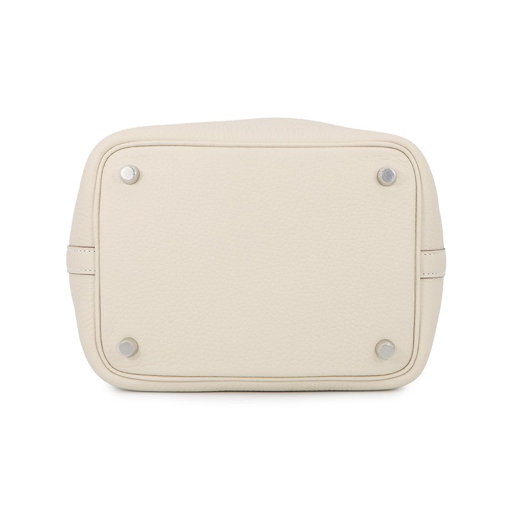 Hermes Handbag Picotin Lock PM Cles Silver Taurillon Clemence — view 3