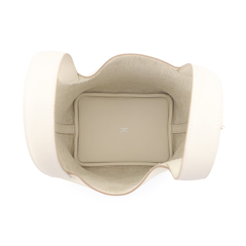 Hermes Handbag Picotin Lock PM Cles Silver Taurillon Clemence — view 5