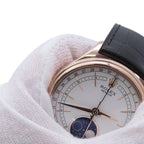 Rolex Cellini Moonphase 18k Pink Gold Watch White Dial Everose — view 5