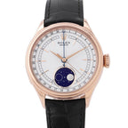 Rolex Cellini Moonphase 18k Pink Gold Watch White Dial Everose