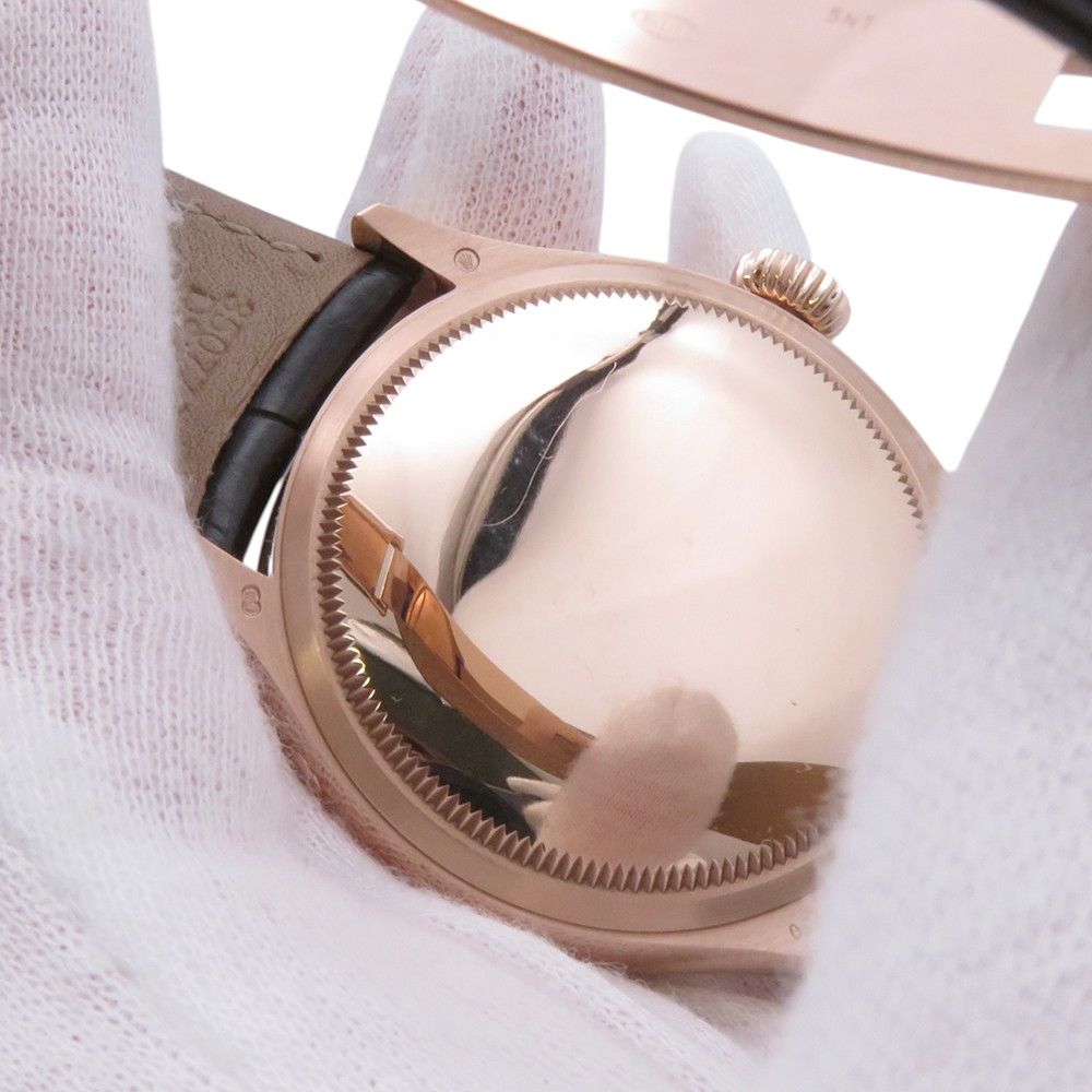 Rolex Cellini Moonphase 18k Pink Gold Watch White Dial Everose — view 9