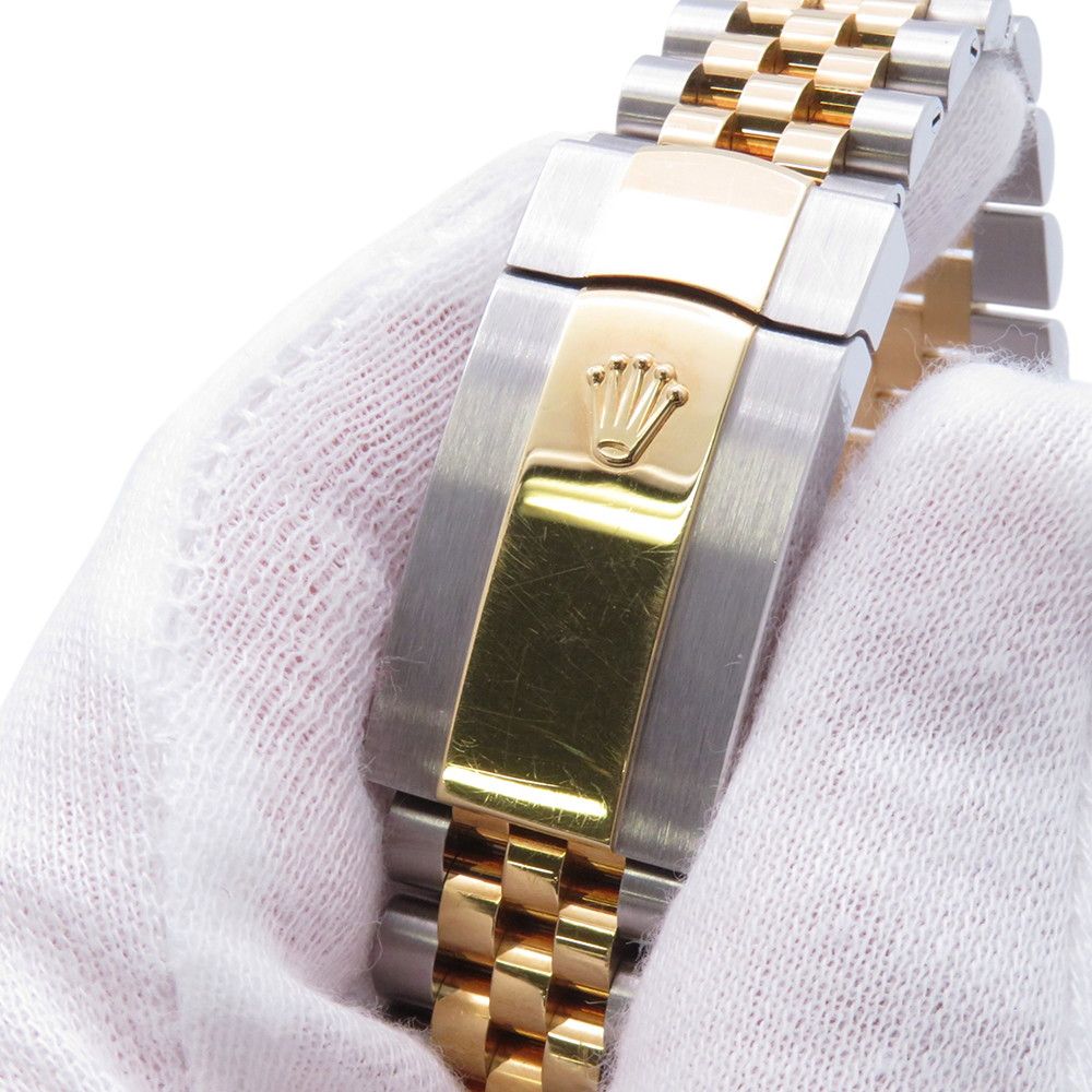 Rolex Datejust 36 SS 18k Yellow Gold Diamond Watch Silver Dial Computer — view 9