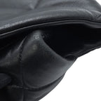 Chanel Chain Shoulder Bag 19 Dizeneuf CC Logo Maxi Shiny Lambskin 2-Way Black — view 7