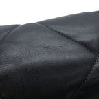 Chanel Chain Shoulder Bag 19 Dizeneuf CC Logo Maxi Shiny Lambskin 2-Way Black — view 9