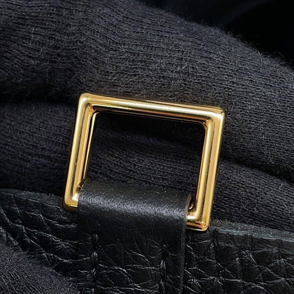 Hermes Handbag Picotin Lock PM Black Gold Taurillon Clemence — view 7