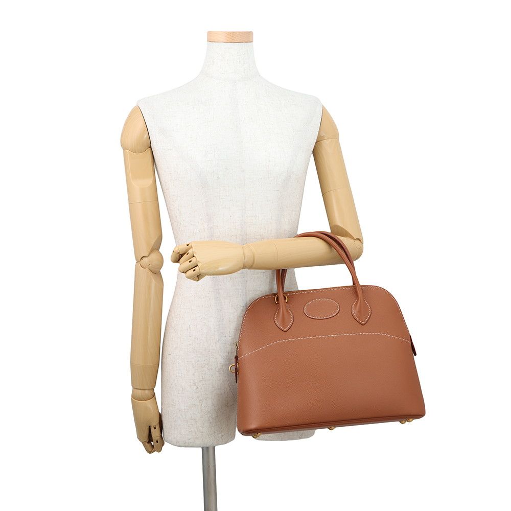 Hermes Handbag Bolide 31 Gold Courchevel 2-Way — view 4