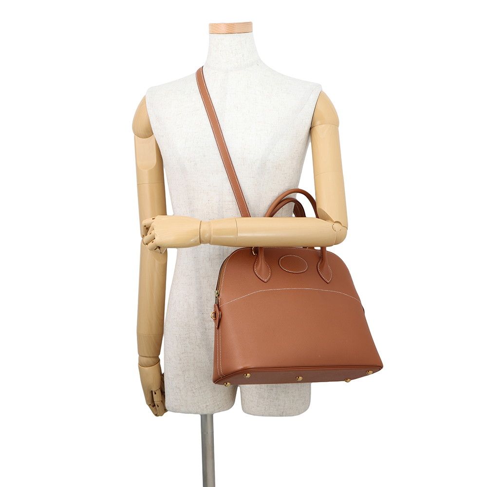 Hermes Handbag Bolide 31 Gold Courchevel 2-Way — view 5