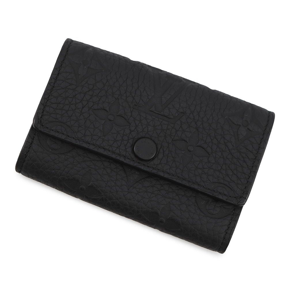 Louis Vuitton Key Case Monogram Taurillon Multicles 6 Black Key Holder