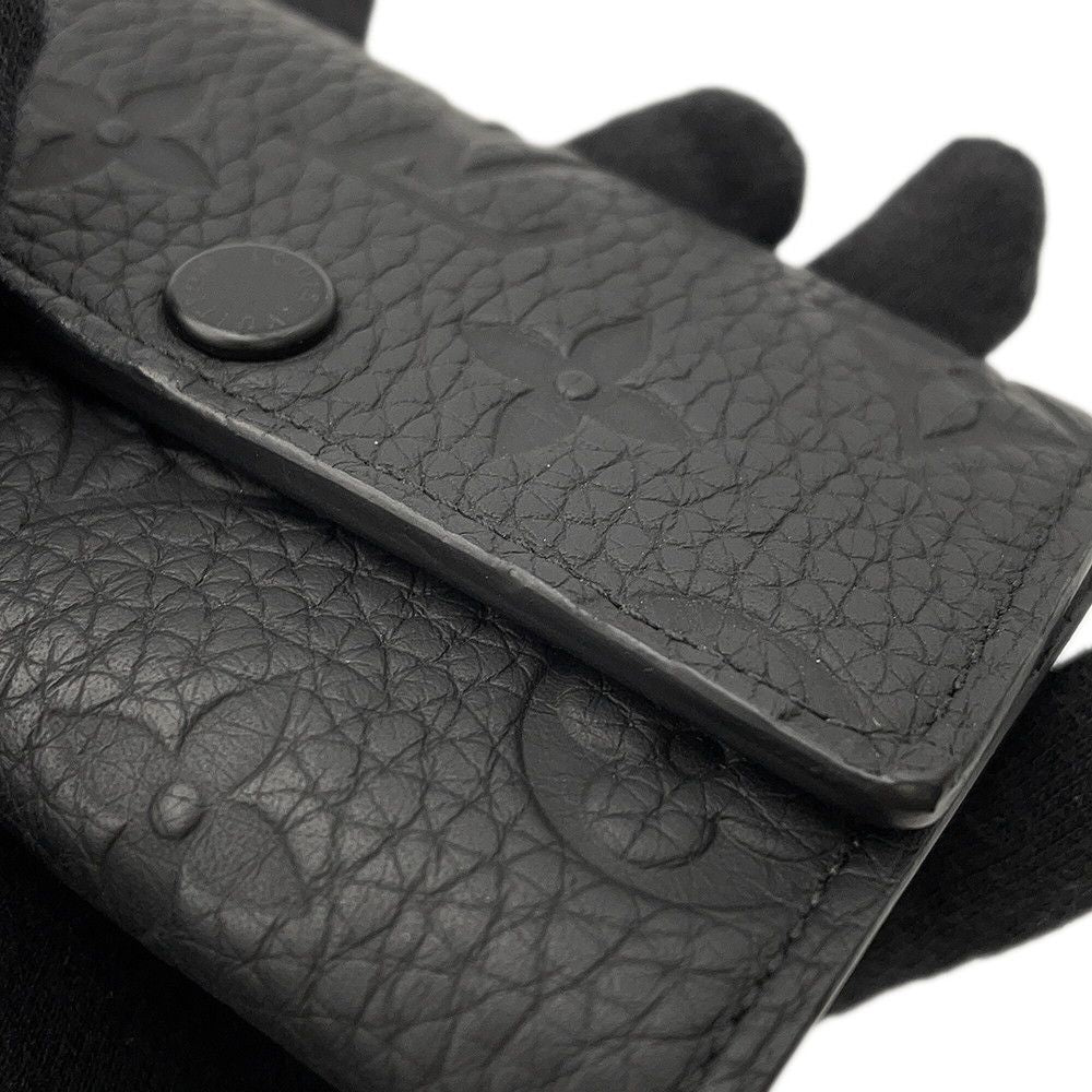 Louis Vuitton Key Case Monogram Taurillon Multicles 6 Black Key Holder — view 6