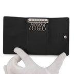 Louis Vuitton Key Case Monogram Taurillon Multicles 6 Black Key Holder — view 4