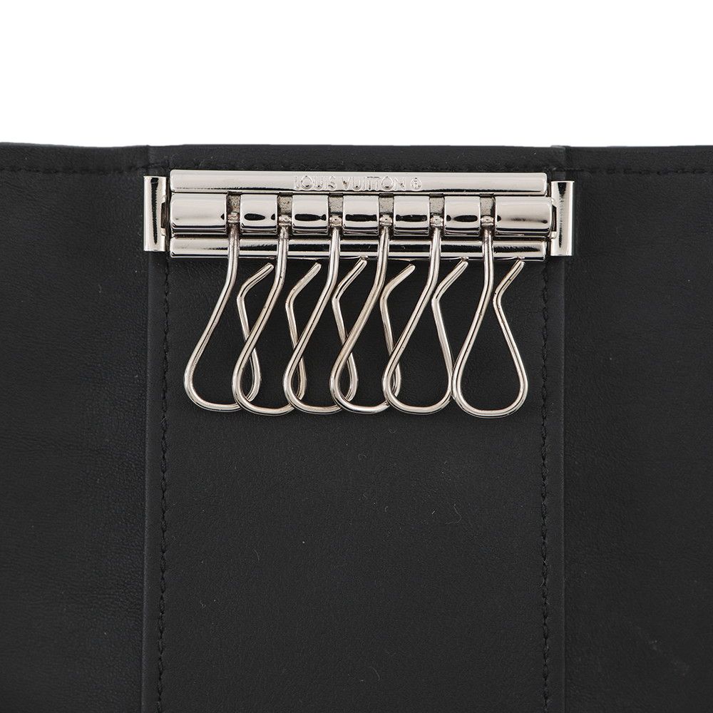 Louis Vuitton Key Case Monogram Taurillon Multicles 6 Black Key Holder — view 5