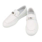 Hermes Sneakers Game Kelly Buckle Leather 41 Shoes White