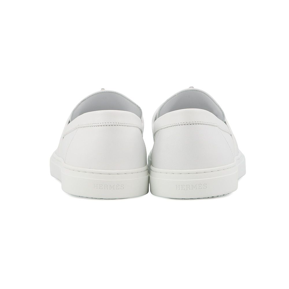 Hermes Sneakers Game Kelly Buckle Leather 41 Shoes White — view 3