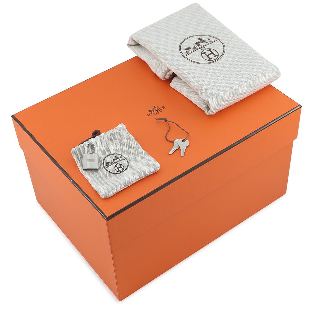 Hermes Handbag Picotin Lock PM Beton Silver Taurillon Clemence Tote — view 7