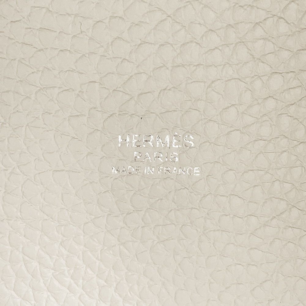 Hermes Handbag Picotin Lock PM Beton Silver Taurillon Clemence Tote — view 6