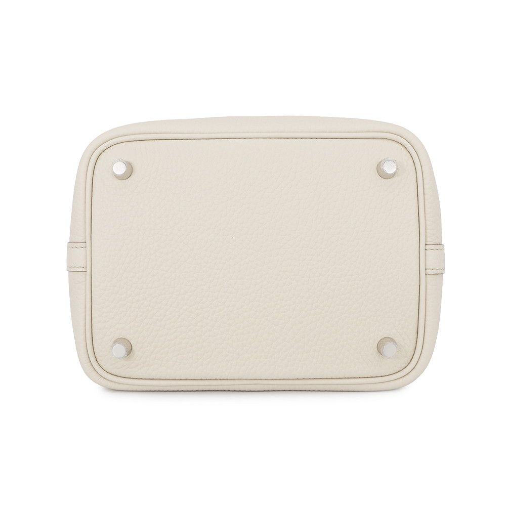 Hermes Handbag Picotin Lock PM Beton Silver Taurillon Clemence Tote — view 3