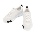 Hermes Sneakers Bouncing Calf Leather Suede 36 Shoes Black White
