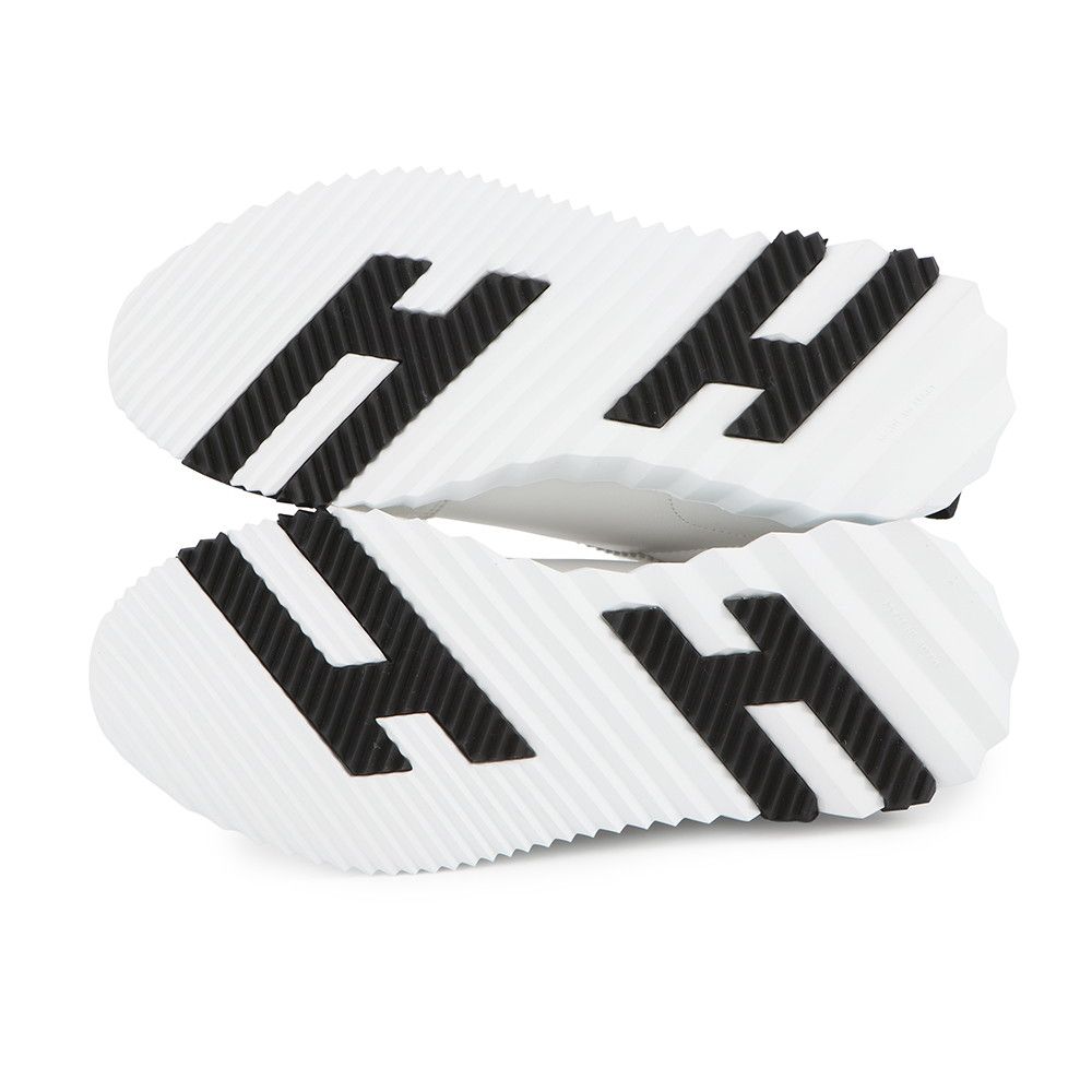 Hermes Sneakers Bouncing Calf Leather Suede 36 Shoes Black White — view 4