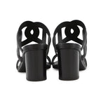 Hermes Sandals Lipari 70 Leather 36 Shoes Black — view 3