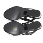 Hermes Sandals Lipari 70 Leather 36 Shoes Black — view 4