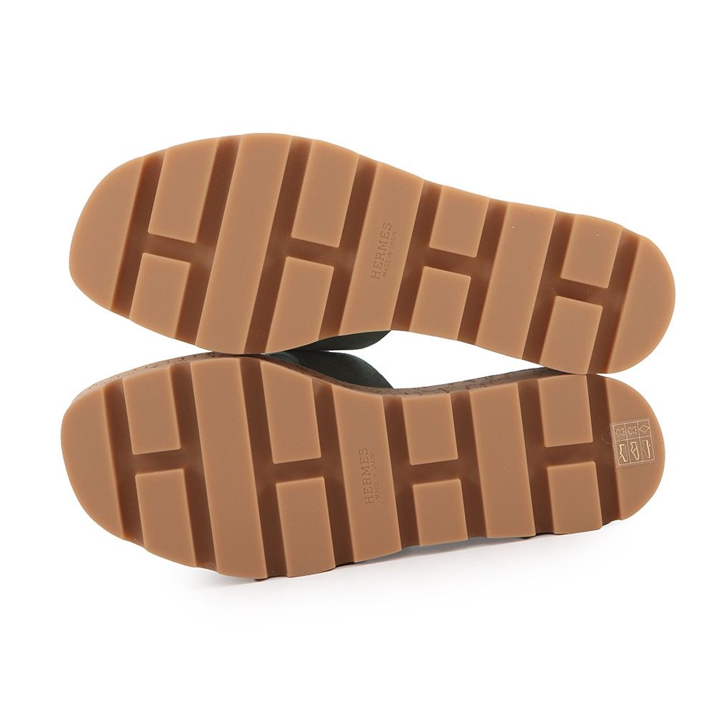 Hermes Sandals Eze Chevre Velour 35 Shoes — view 4